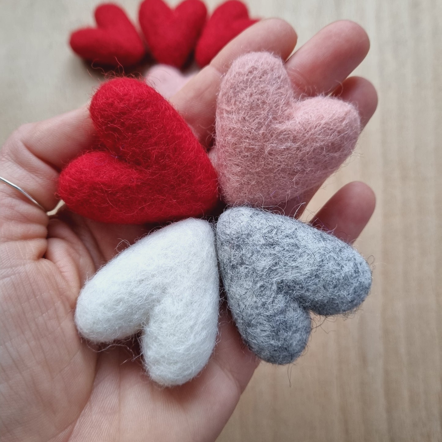 Handmade Felt Heart - 100% wool felt