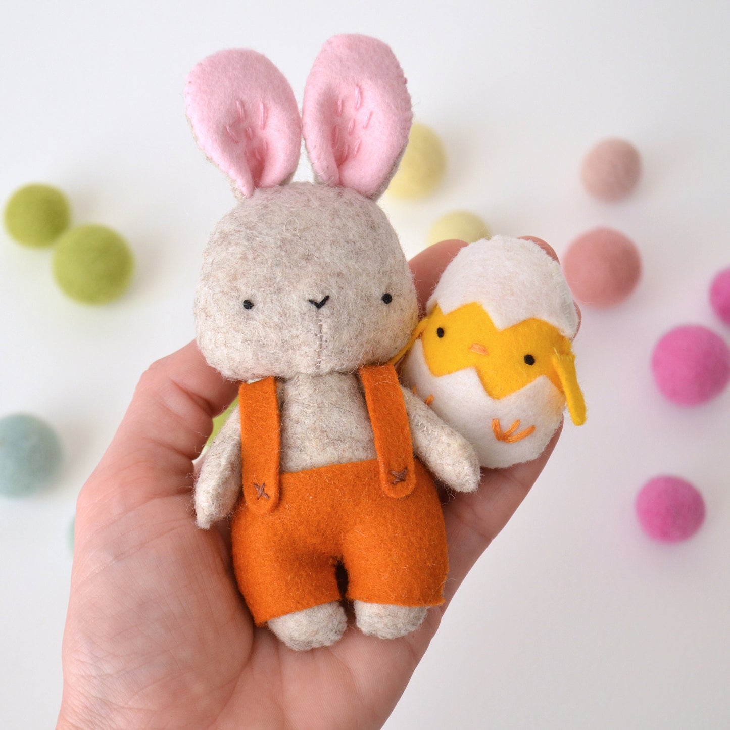 Easter Bunny and Chick PDF Pattern + Tutorial