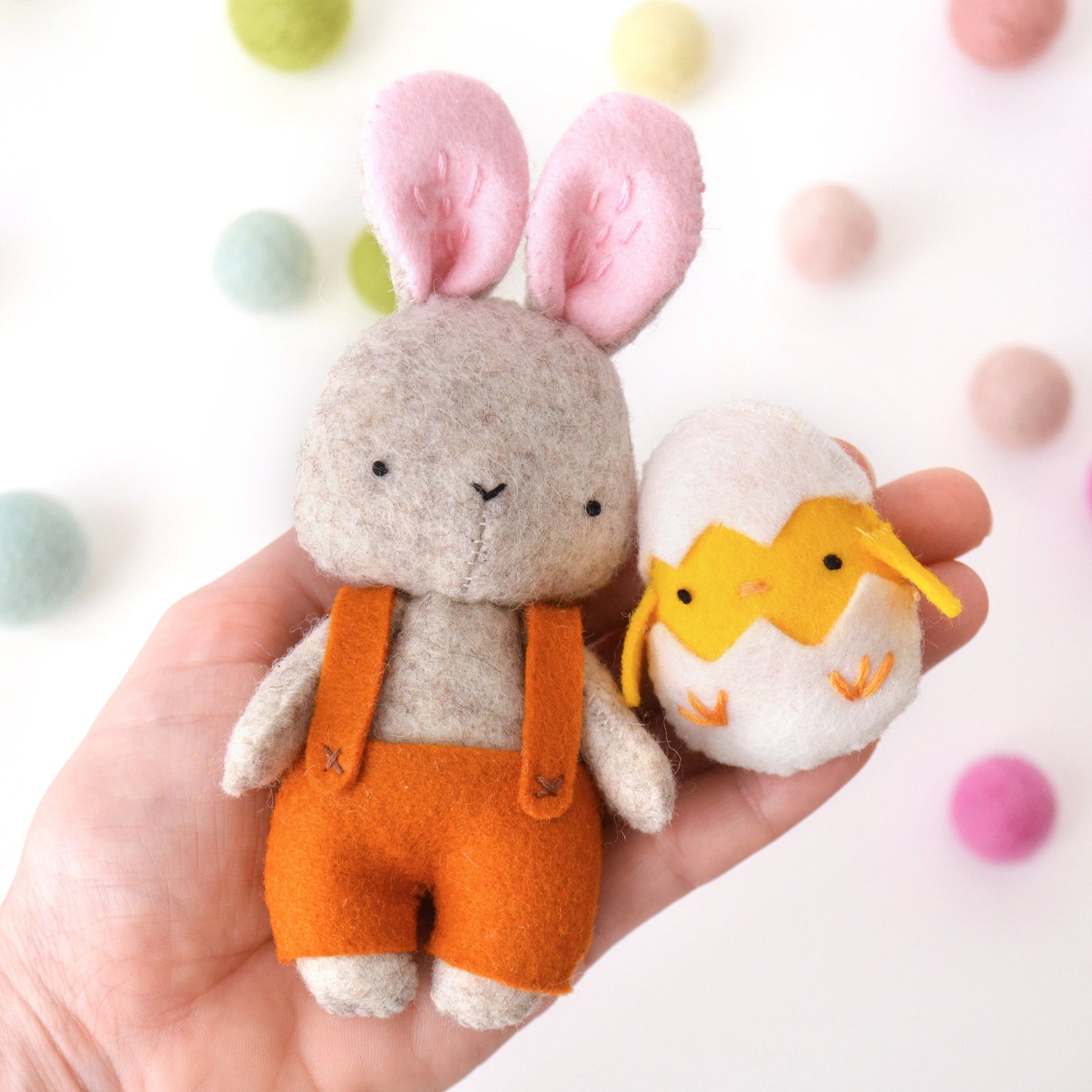 Easter Bunny and Chick PDF Pattern + Tutorial