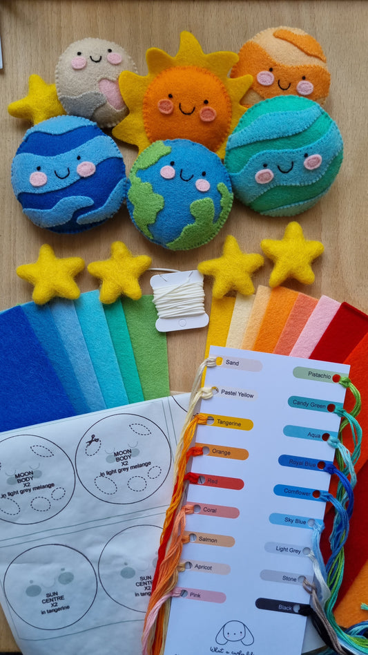 DIY sewing KIT SOLAR SYSTEM