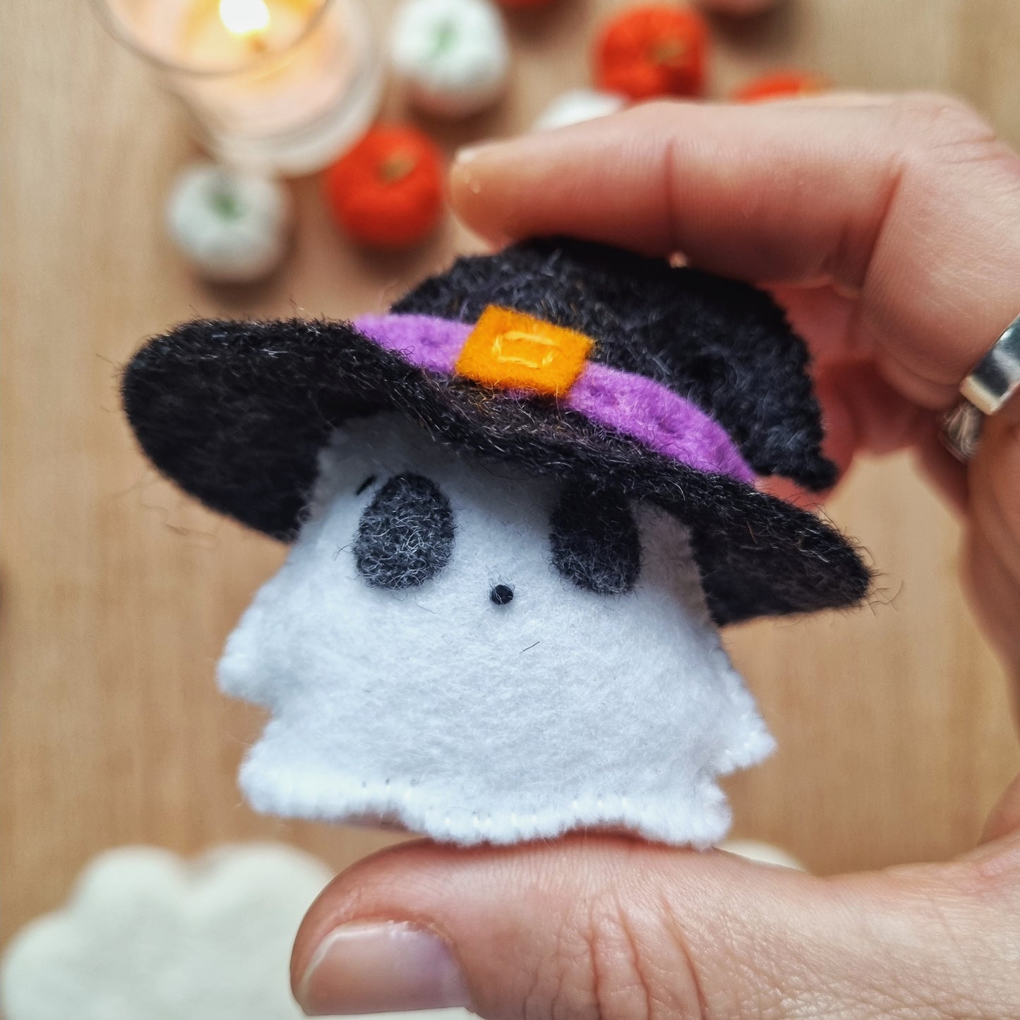 Magical Ghost Friends and a happy Cauldron PDF Pattern. Halloween project