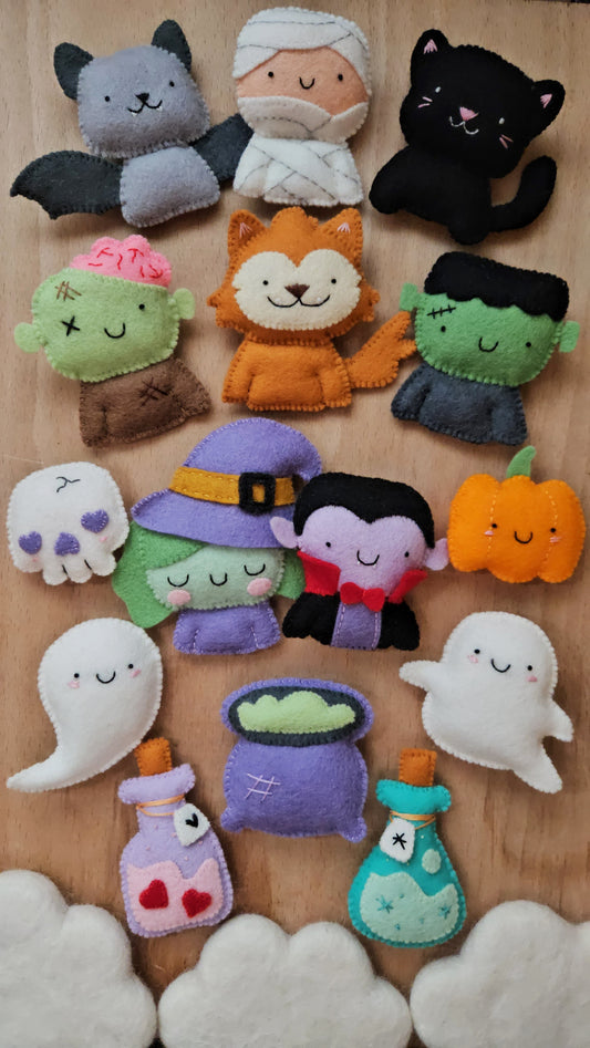 PRE-ORDER: The Not-So-Scary Friends Halloween PDF Patterns + Illustrated Tutorial