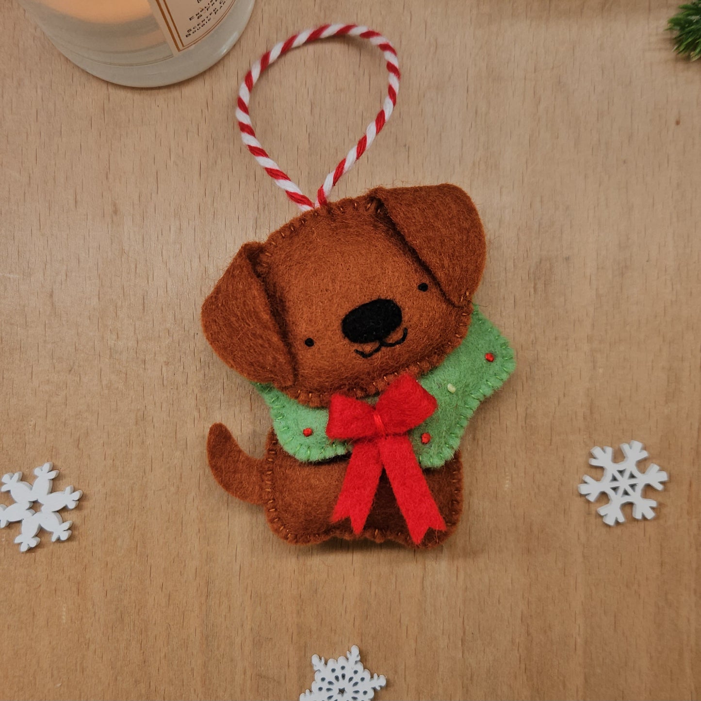 Advent Calendar 2025 - Day 8 - Dog with a Wreath