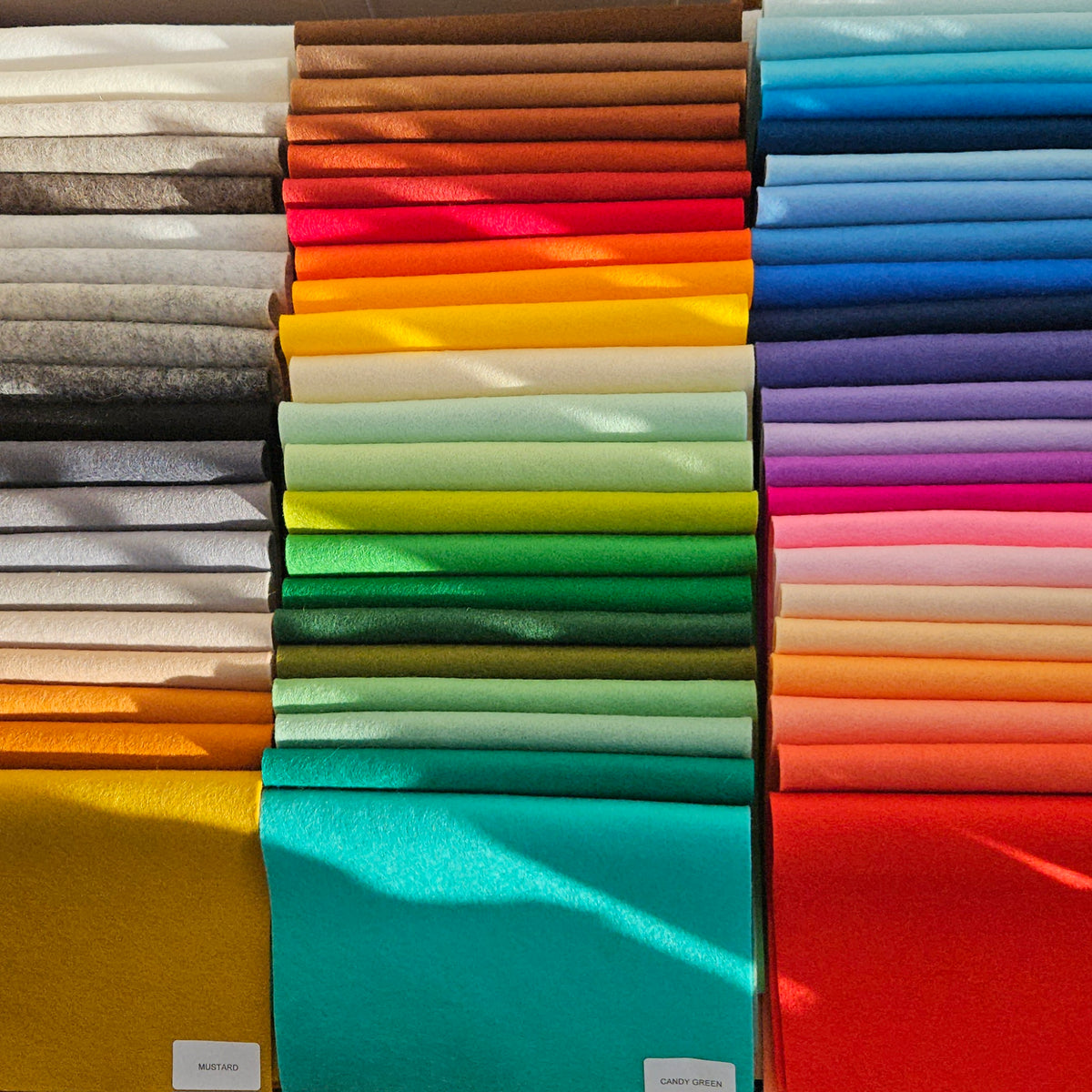 100% Wool felt sheets