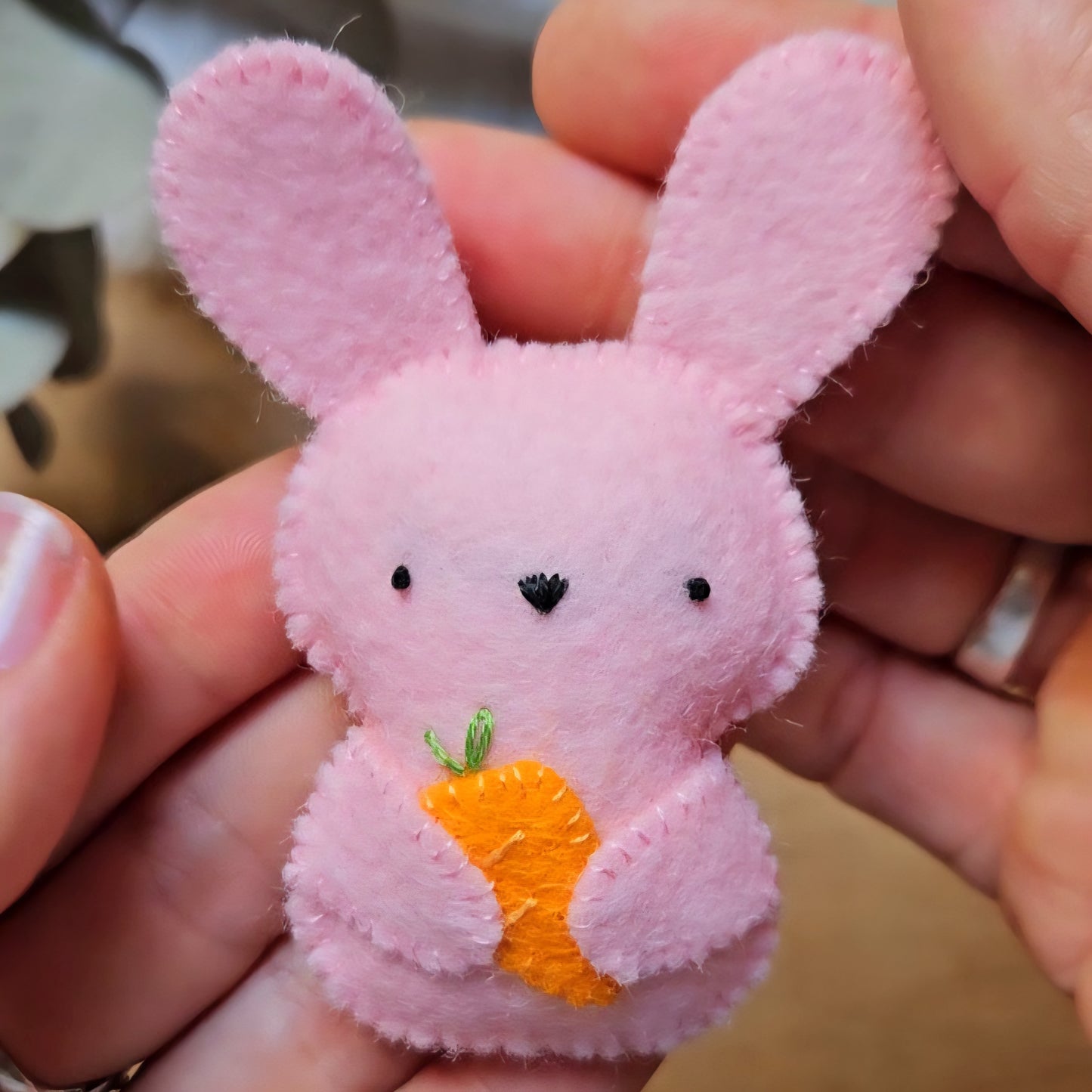Easy Easter Bunny with a carrot PDF Pattern