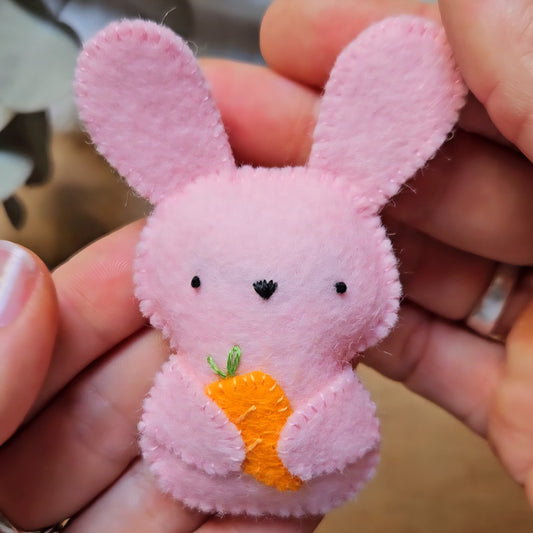 Easy Easter Bunny with a carrot PDF Pattern