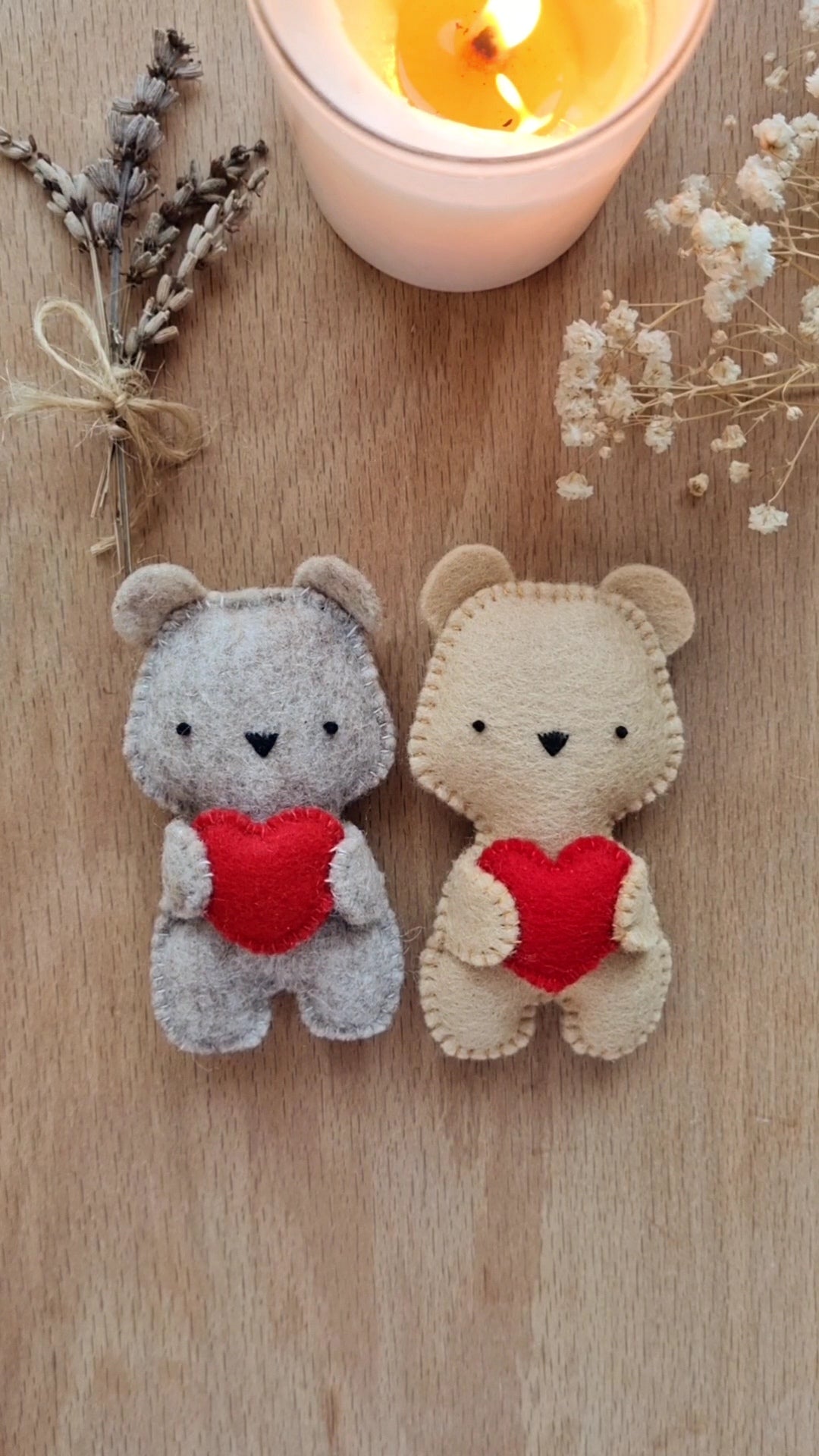 DIY Kit Valentine's Bears