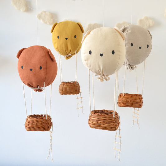 Hot Bear Balloon | Nursery and playroom Mobile