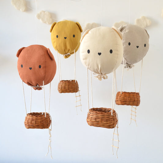 Diy Set Hot Bear Balloon | Nursery and playroom Mobile