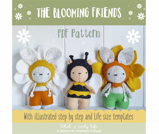 The Blooming friends PDF Patterns + Tutorial
